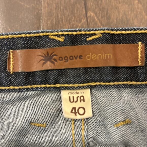 Agave Denim Jeans Mens 40 Blue The Cowboy Classic Boot Cut Made in USA Stretch - Picture 2 of 16